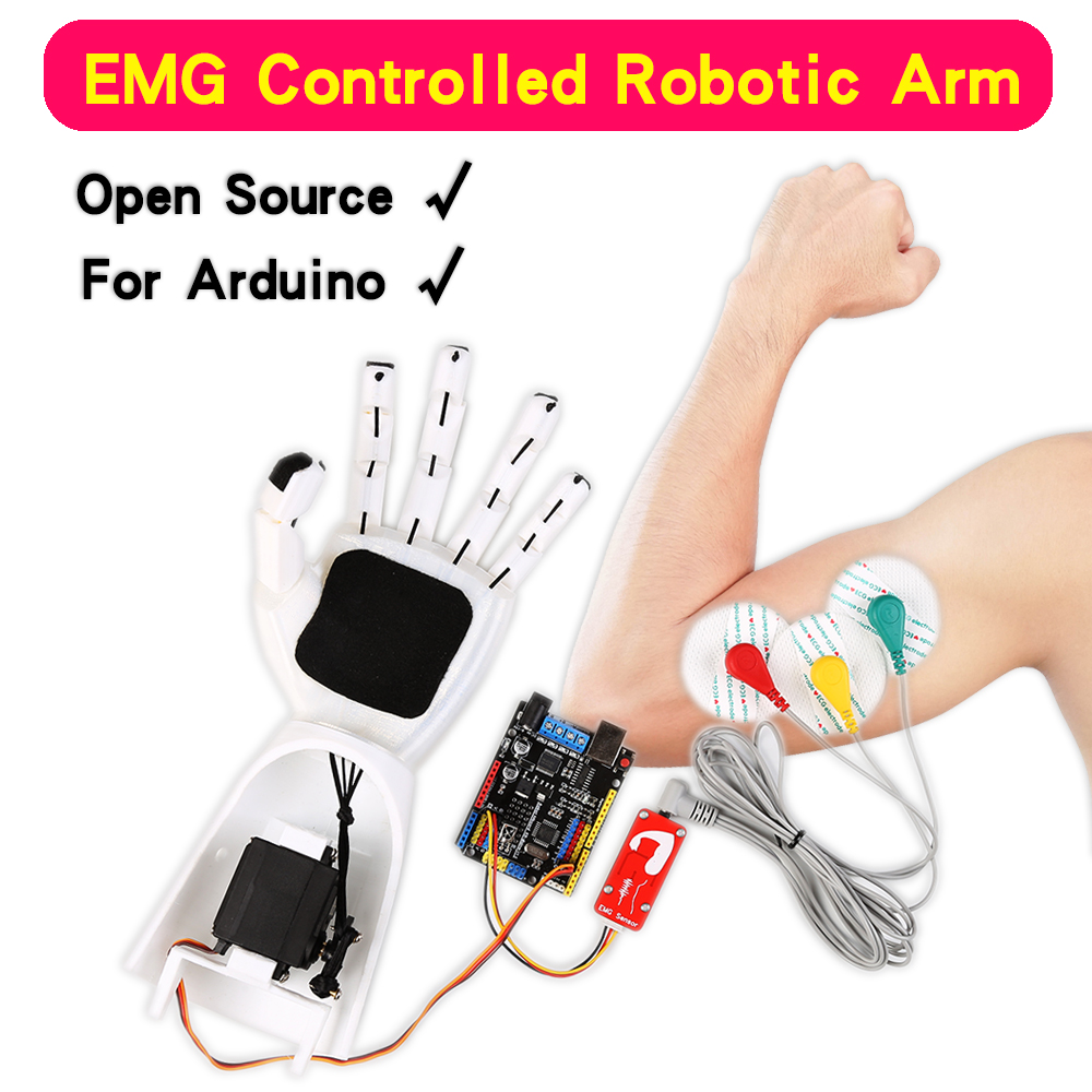 Science Robot - Датчик EMG, роботизированная рука, электрический датчик