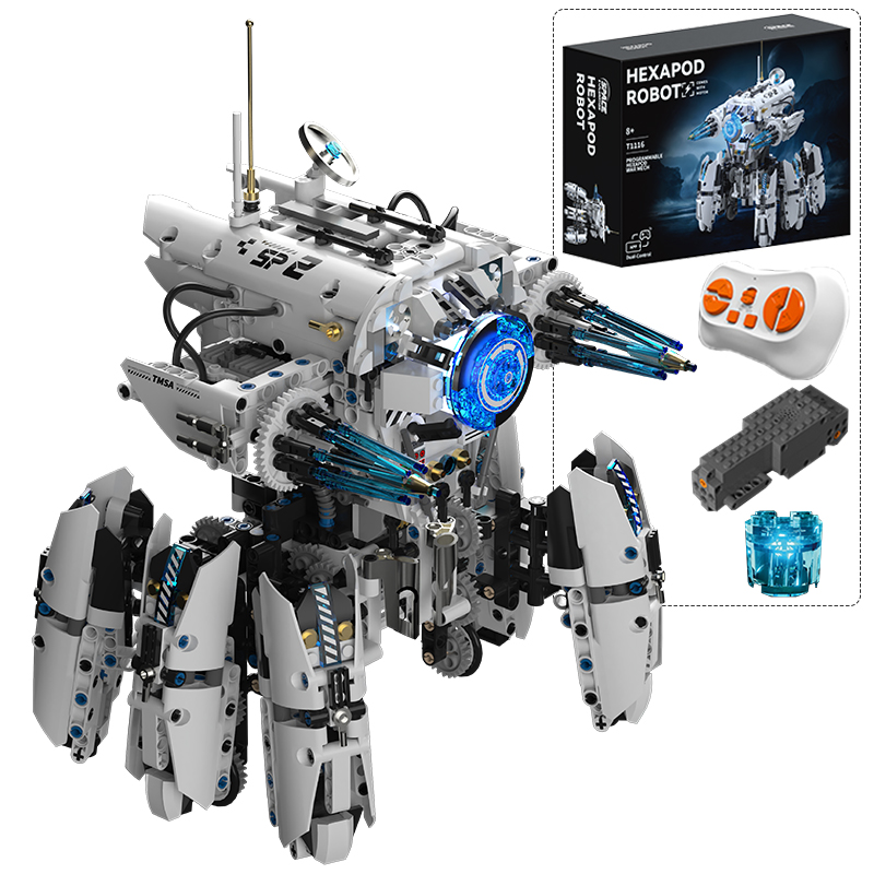 Science Robot - Технический программируемый гексапод-робот, научно-фантастическая военная машина,