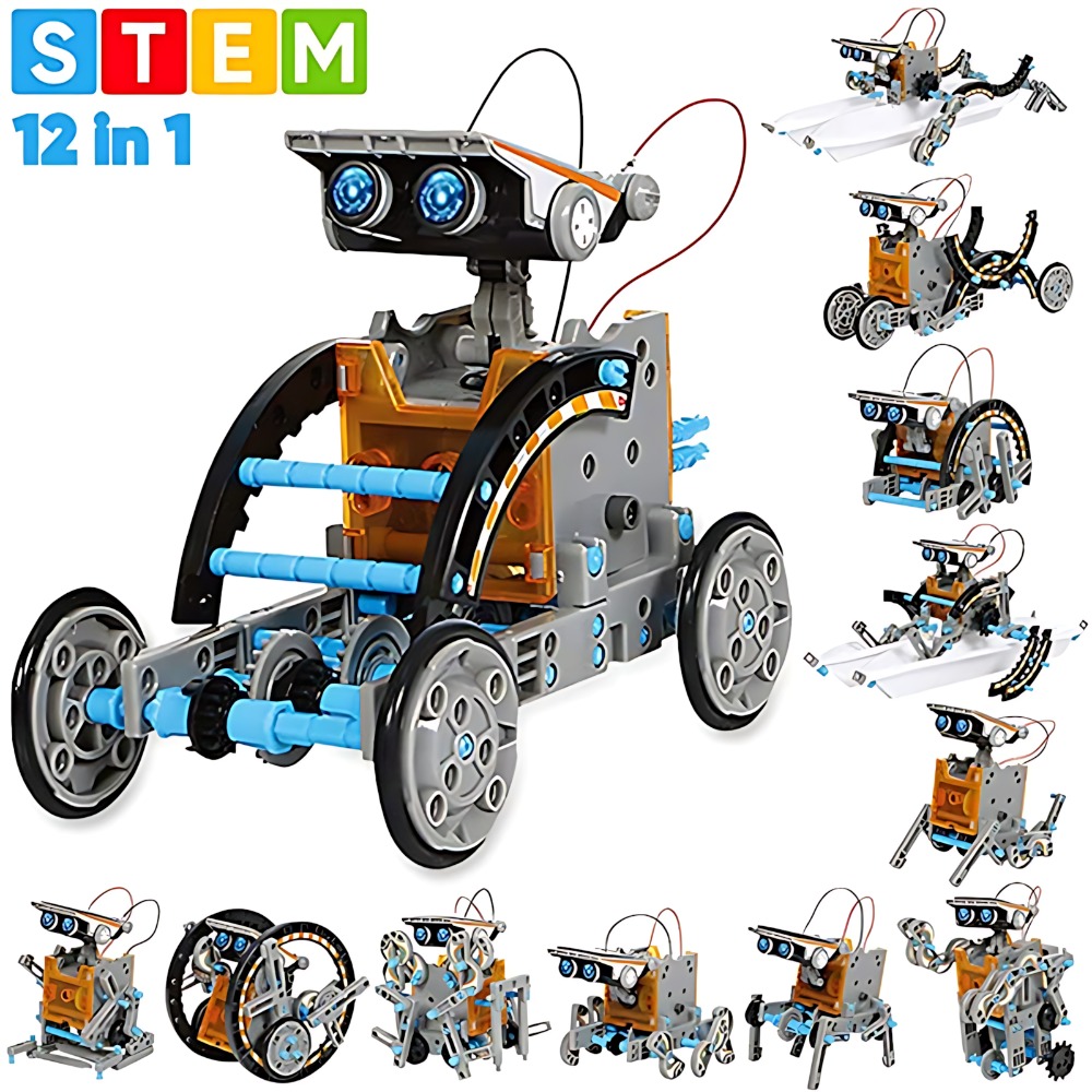 Science Project Robot - Солнечный робот-конструктор 12 в 1: Набор